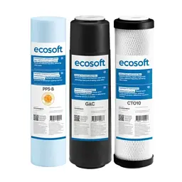 Покращений комплект картриджів Ecosoft 1-2-3 для фільтрів зворотного осмосу - мініатюра 2