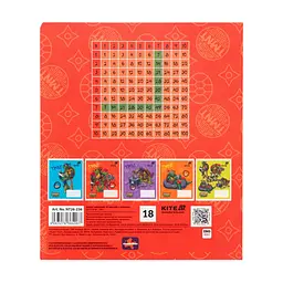 Зошит Kite Ninjia Turtles, 18 аркушів, клітинка (NT26-236), в асортименті - мініатюра 7