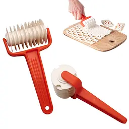 Кондитерський валик / ніж / ролик для нарізання тіста сіткою, Kitchette 83078