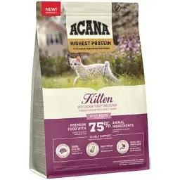 Сухий корм для кішок Acana Highest Protein Kitten Recipe 1.8 кг (0064992723255)