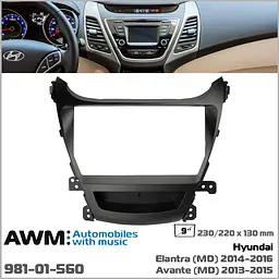 Перехідна рамка Hyundai Elantra, Avante AWM 981-01-560 - мініатюра 5