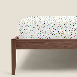 Простирадло Cosas на резинці 80х190х25 dots, зелений (ColorBlotsV6-6662_80x190x25) - мініатюра 4