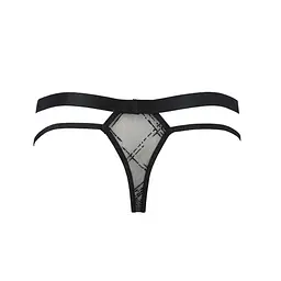 Чоловічі прозорі стринги Passion 029 THONG COLLIN L/XL Black, сітка - мініатюра 6