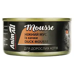 Вологий корм для котів AnimAll ніжний мус із качки 80 г - мініатюра 2