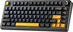 Бездротова клавіатура AULA F75 Thunder Black | RGB підсвітка