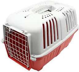Переноска для тварин 60x40x42 см MPS PRATIKO 3 Red (двері метал) - мініатюра 2