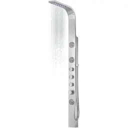 Душова панель Corsan Snake inox LED S002MSLLED, Нержавіюча сталь