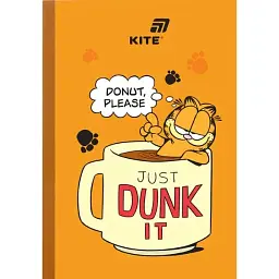 Блокнот А5 40арк. кліт. м`яка обкл. "Garfield" №GF26-091/Kite/ - мініатюра 1