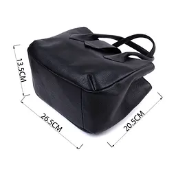 Сумка Shvigel З натуральної шкіри Чорна (22829) - мініатюра 4