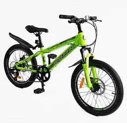 Дитячий спортивний велосипед 20'' CR-20630 Corso CRANK, сталева рама, обладнання LTWOO-A2, 7 швидкостей, зібраний на 75% - мініатюра 2