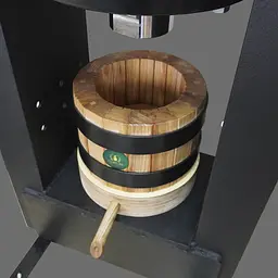 Гідравлічний маслопрес 50 тон італієць CraftOil з дерев'яною бочкою на 3 літри - мініатюра 2