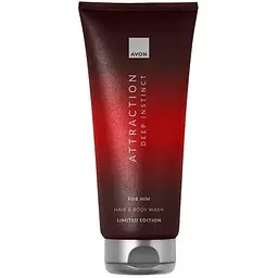 Шампунь-гель для душу Avon Attraction Deep Instinct для Нього 200 мл (158511443)