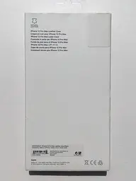 Чохол шкіряний протиударний Leather Case MagSafe MHKM3ZM/A (Original) для Apple iPhone 12 Pro Max (6.7") Black - мініатюра 7