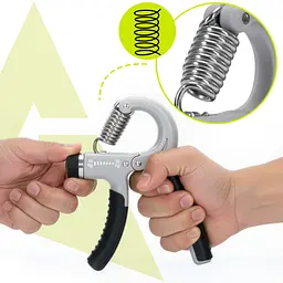 Еспандер кистьовий Actiget 20-50 кг з регульованим навантаженням ACT0052 Grey/Black - мініатюра 9