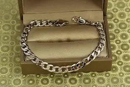 Браслет Xuping Jewelry панцирний 19,5 см 6 мм сріблястий