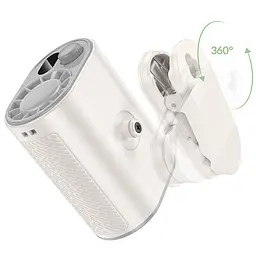Портативний вентилятор HX609 handheld folding fan 3600 mAh White Hoco teh0029484 - мініатюра 5