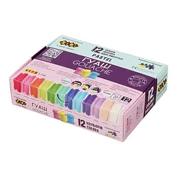 Фарби гуашеві Pastel, 12 кольорів, 20 мл, картонна коробка, Kids Line