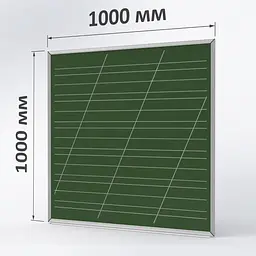 Крейдяна зелена дошка ТСО 1000х1000 мм "Коса"