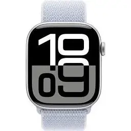 Смарт-годинник Apple Watch Series 10 GPS 46mm Silver Aluminum Case w. Blue Cloud Sport Loop (MWWN3) - мініатюра 2