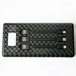 Повербанк на солнечной батарее Solar Power Bank UKC 20000mAh Черный, павер банк MicroUSB/Lightning/Type-C - миниатюра 8