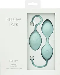 Розкішні вагінальні кульки PILLOW TALK - Frisky з кристалом, діаметр 3,2 см, вага 49-75 гр - мініатюра 9