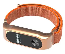 Нейлоновий ремінець Primo для фітнес-браслета Xiaomi Mi Band 2 Orange - мініатюра 4