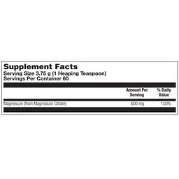 Дієтична добавка KAL Magnesium Citrate 600 мг 225 г - мініатюра 2