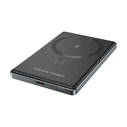 Повербанк 5000mAh Choetech B738 Black QC3.0 PD3.0 бездротова магнітна зарядка (43-00161) - мініатюра 2