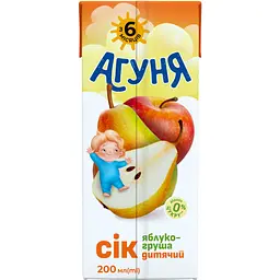 Сік Агуня Яблучно-грушевий 200 мл - мініатюра 3
