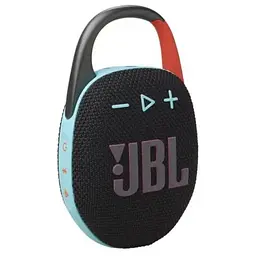 Портативна бездротова колонка JBL Clip 5 (JBLCLIP5BLKOAM) з кліпсою чорна з помаранчевим
