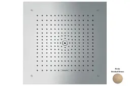 Верхній душ Hansgrohe Raindance Е 1jet 400x400 1jet EcoSmart brushed bronze 26253140