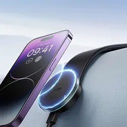Автотримач з БЗП Baseus C02 Pro Series Magnetic Wireless Charging Car Mount Cluster (C40156) Black - мініатюра 5