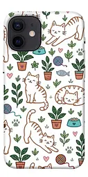 TPU чохол Demsky Cats pattern для Apple iPhone 12 mini (5.4")