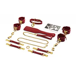 Набір Bdsm Валіза Бажаний червоний шкіряний Kinky Tools Set Upko - мініатюра 2