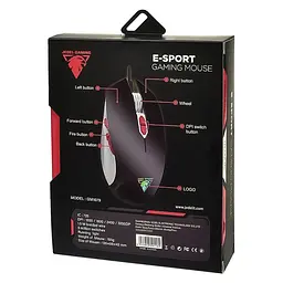 Ігрова миша Jedel GM1079 3200 DPI з RGB підсвічуванням чорна - мініатюра 6