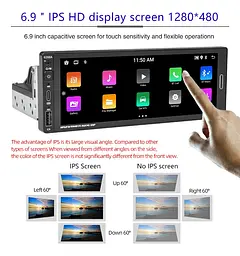 Автомагнітола Android 1 DIN сенсорна XPRO 6288-А (41982-6288-А_2072) - мініатюра 2