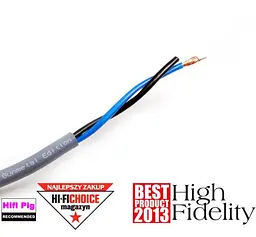 Акустичний кабель 2х4 мм2 Melodika MDC2-400G Gunmetal Speaker cable 1m - мініатюра 2