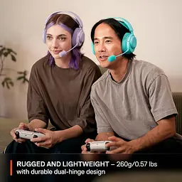 Ігрова гарнітура SteelSeries Arctis Nova 3P Wireless MultiPlatform Aqua (61688) - мініатюра 9