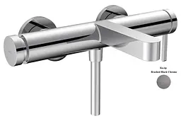 Змішувач для ванни Hansgrohe Finoris настінного монтажу brushed black chrome 76420340