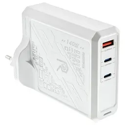 Адаптер зарядний блок живлення Remax RP-U106 140 W (3 виходи 1 USB + 2Type-C)