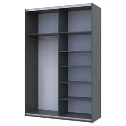 Шафа-купе Doros G-Caiser 1 ДСП/1 дзеркало 160х60х240 см Дуб Евок/Графітовий (42005072) - мініатюра 4