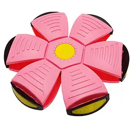 Летючий трансформерний м'яч 1002-3(Pink) світиться