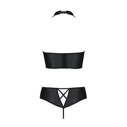 Комплект із еко-шкіри Passion Nancy Bikini black L/XL - мініатюра 6