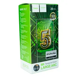 Захисне скло Hoco G12 5D Apple iPhone 14 Pro Max 25 шт Black (29059_2067744) - мініатюра 2