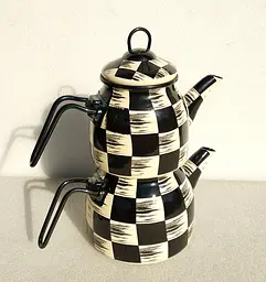 Двоярусний емальований чайник O.M.S. Collection 10810-Black (1/2 л) - мініатюра 9