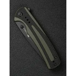 Ніж Sencut Regnator, Black/Green G10, Black Stonewash (S24057-2) - мініатюра 11