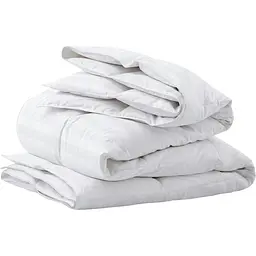 Дитяча ковдра Cosas сатинова 4 сезони 110х140 см Snow біла (Quilt_110х140_DSeason_Viscose_StrSatin-White)