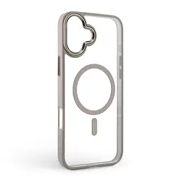 Чехол Apple iPhone 16 Plus, Unit MagSafe, серый, прозрачный, магсейф, противоударный, магнитный, панель-накладка с поддержкой MagSafe, с поддержкой беспроводной зарядки, TPU+PC, защита всего корпуса, ударопрочный, ArmorStandart (ARM79289) - мініатюра 2