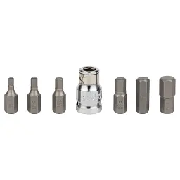 Набір біт HEX 1/2" 7шт S2 (пласт кейс) ULTRA (4013202) - мініатюра 2