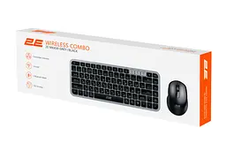 Комплект бездротова клавіатура та миша 2E MK-430 Grey-Black WL/BT, EN/UK - мініатюра 2